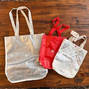 Lululemon Set of 3 Reusable Shopping Bags